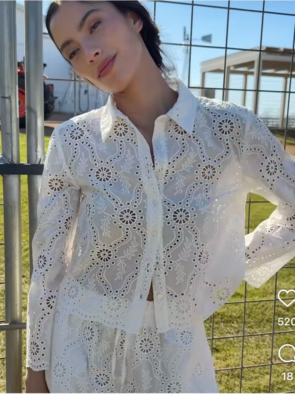 Hill House The Celia Top - White Trellis Broderie - Picture 2 of 12